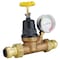 Tectite Tectite Apollo 3/4 in. Double Push Union Bronze Water Pressure Regulator with Gauge FSBPRV34WG - alternate 3